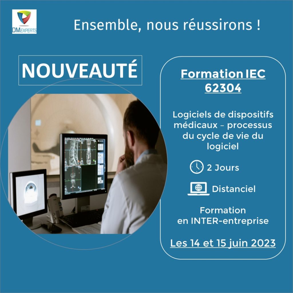 Formation IEC 62304 - Logiciels des dispositifs médicaux - processus du cycle de vie du logiciel - proposée par DM Experts