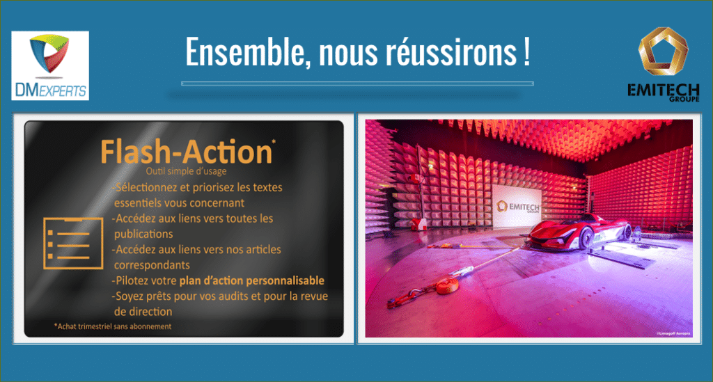 DM Experts 
Veille réglementaire et normative
Flash-Action plan d'action personnalisable
Audits
Revue de direction
dispositifs médicaux
Partenaire EMITECH