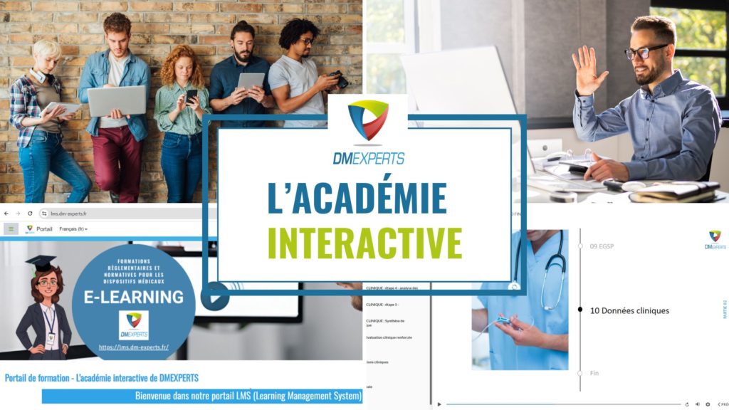 DMEXPERTS DM Experts
Dispositifs médicaux diagnostic in vitro
RDM MDR RDMDIV IVD
Veille Conseil Formation
Conseil Consultants senior
Formation e-learning et académie interactiobe