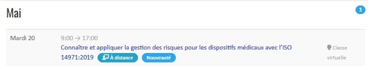 DMEXPERTS DM Experts
Dispositifs médicaux Dispositif médical Diagnostic in vitro
Réseau de consultants experts formateurs seniors
Veille Formation Conseil
Formation connaître et appliquer la gestion des risques pour les DM avec l'ISO 14971