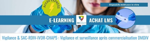 DMEXPERTS DM Experts
Dispositifs médicaux Dispositif médical Diagnostic in vitro
Réseau de consultants experts formateurs seniors
Veille Formation Conseil
Formation e-learning RDMDIV (UE) 2017/746 / IVDR / RDIV
Vigilance et Surveillance Après Commercialisation (SAC) / Post-market