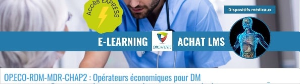 DMEXPERTS DM Experts
Dispositifs médicaux Dispositif médical Diagnostic in vitro
Réseau de consultants experts formateurs seniors
Veille Formation Conseil
Formation e-learning RDM (UE) 2017/745 
Rôles et responsabilités des OE : fabricant, mandataire, importateur, distributeur, impact sous-traitant